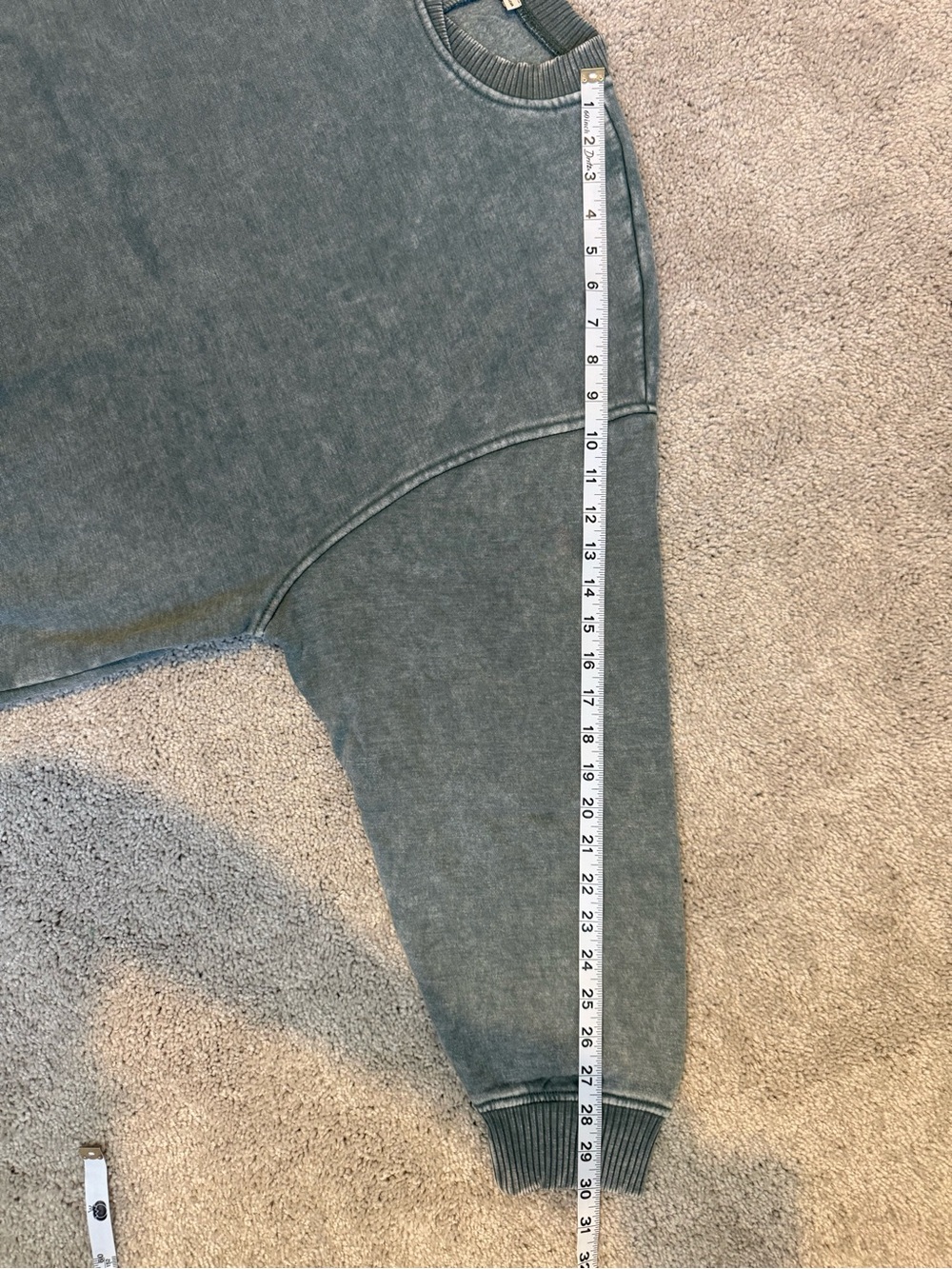 NWT (Bag) Zenana Outfitters Acid Washed Ash Jade Crewneck Sweater | S/M & L/XL - Picture 12 of 12